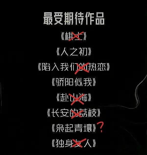 🐧的2025死亡名单，几乎全军覆没，感觉只有张若昀的《人之初》还剩一点希望了所
