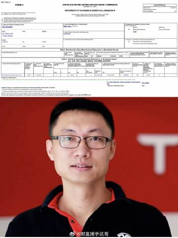 特斯拉又给朱晓彤发了52万份股票期权<br />行权价格是435.80...