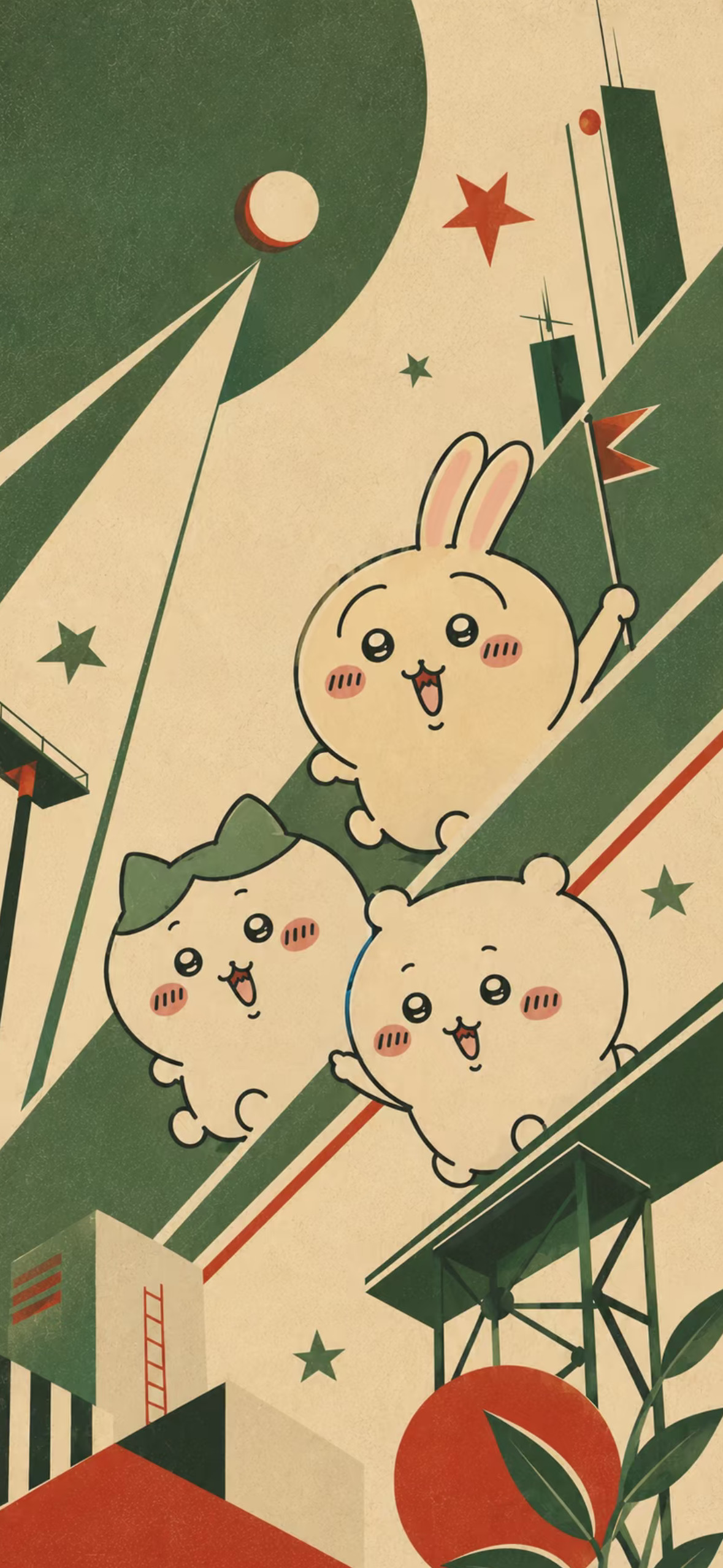 你们喜欢的Chiikawa壁纸来咯，也太可爱了吧！吉伊卡哇灵感共创夏日企画动漫