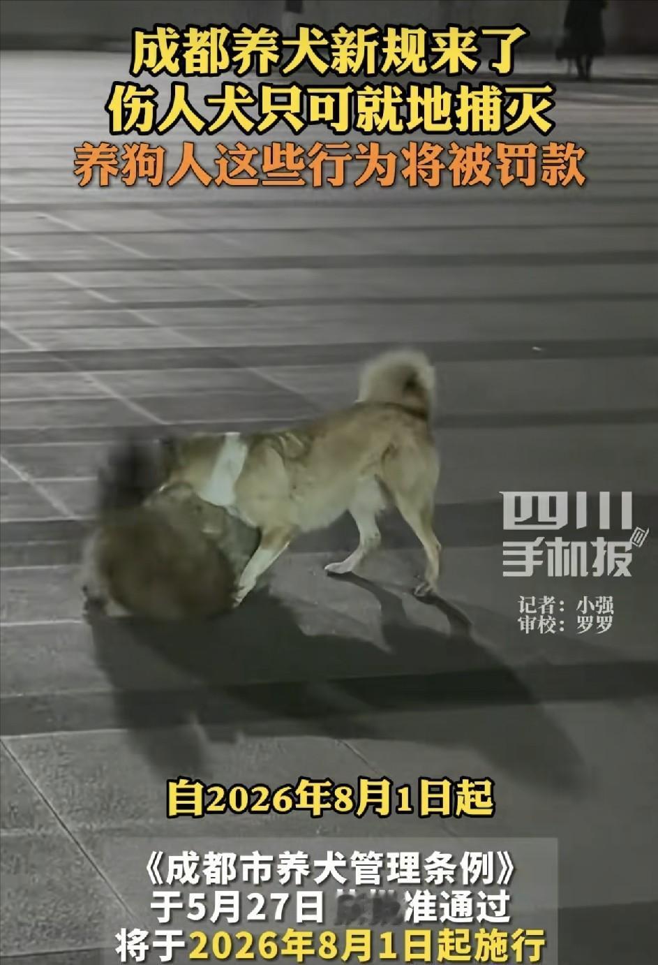 5月27日，成都通过新的养犬管理条例后，很多人的朋友圈一下就热闹起来了。 有