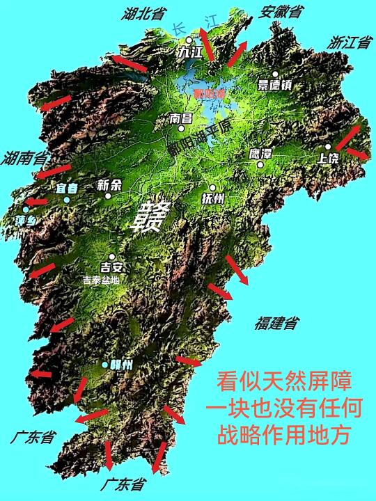 从地图上看 好像有天然屏障一夫当关万夫莫开的地形。实际上 没有纵深防线...