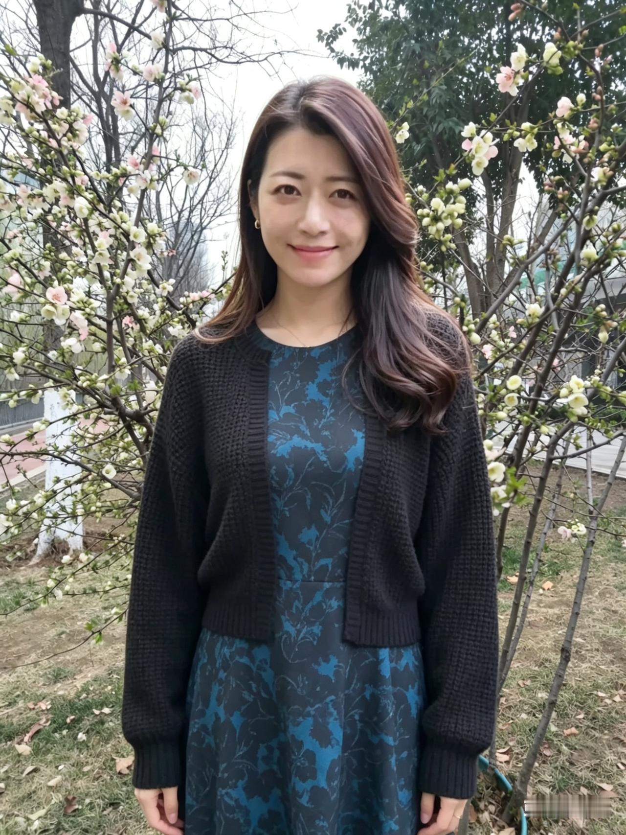 少妇颦笑皆成诗，迎春绽放正当时。