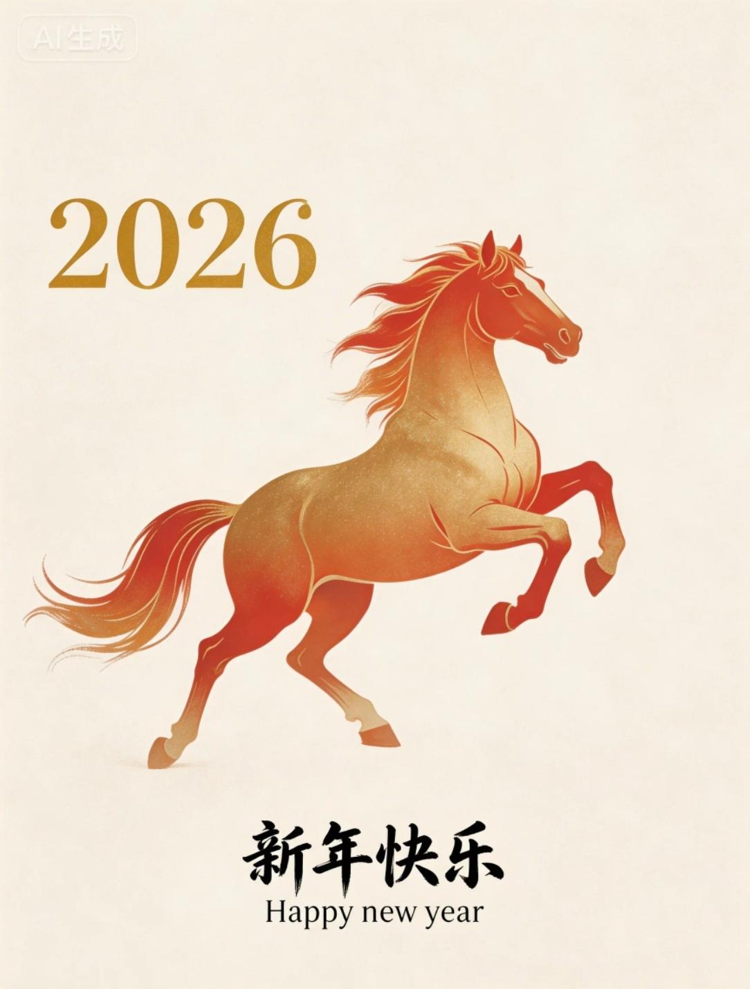 春风送暖，马蹄声声。2026马年已至，给您拜个大年！祝您龙马精神，身体硬朗，笑口