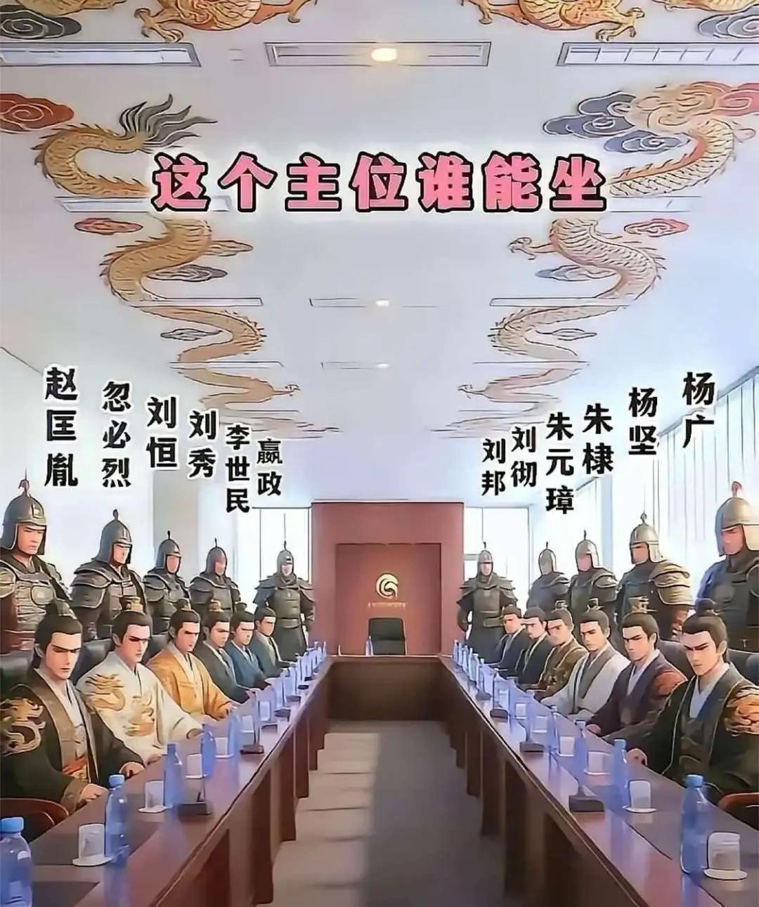 纵观中华五千年历史，这个主座位置你们觉得谁可以坐？