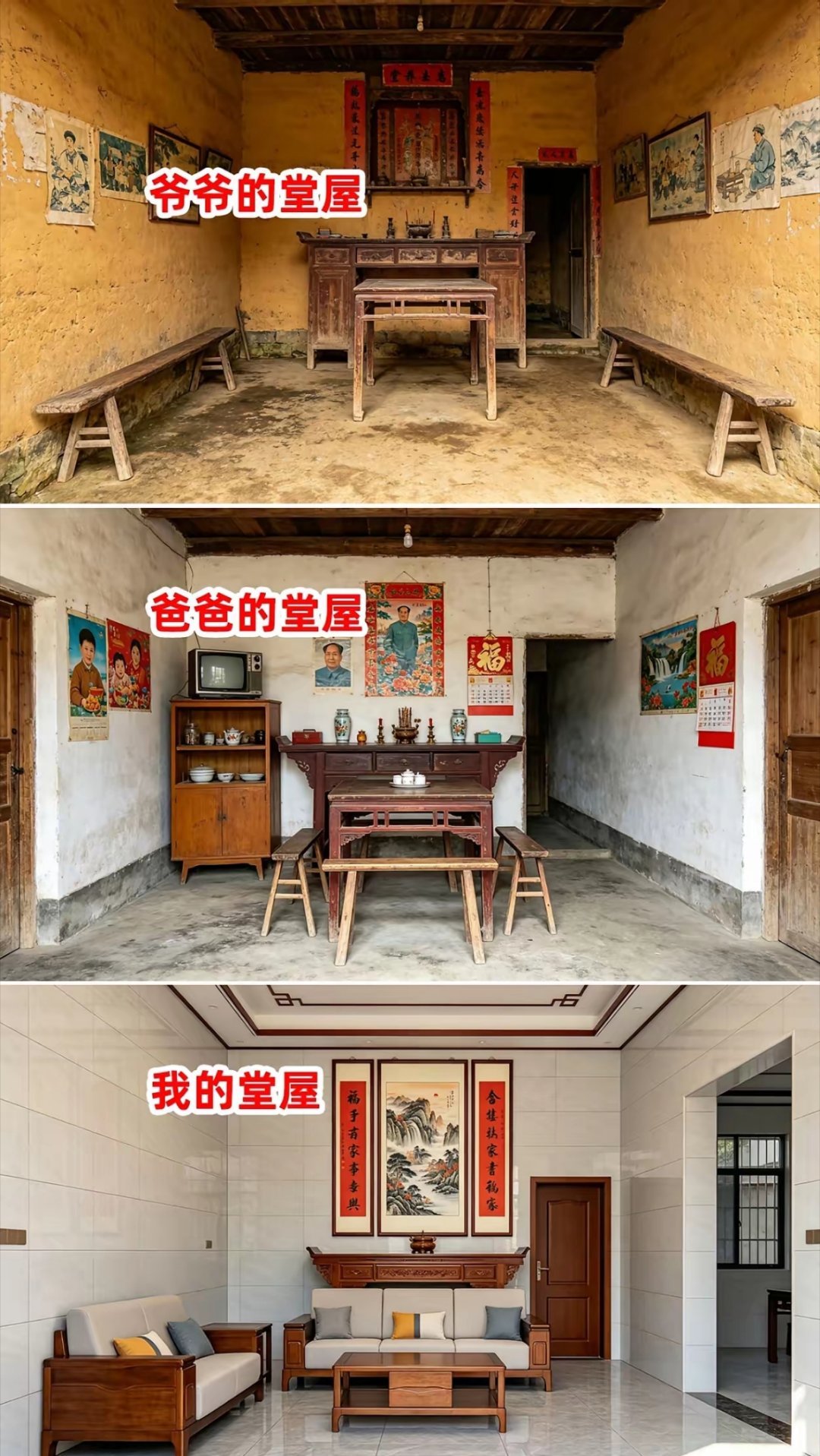农村这堂屋看着就舒服