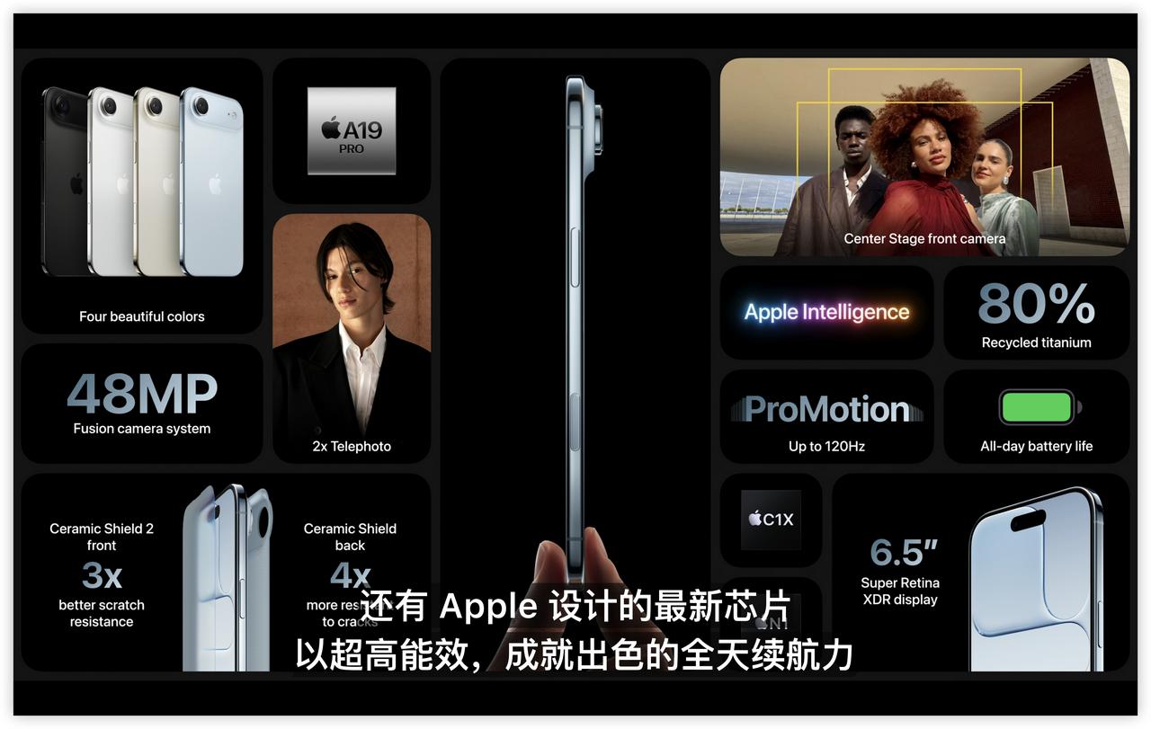 iPhoneAir来了电池估计3000毫安左右A19pro芯片➕高刷全球