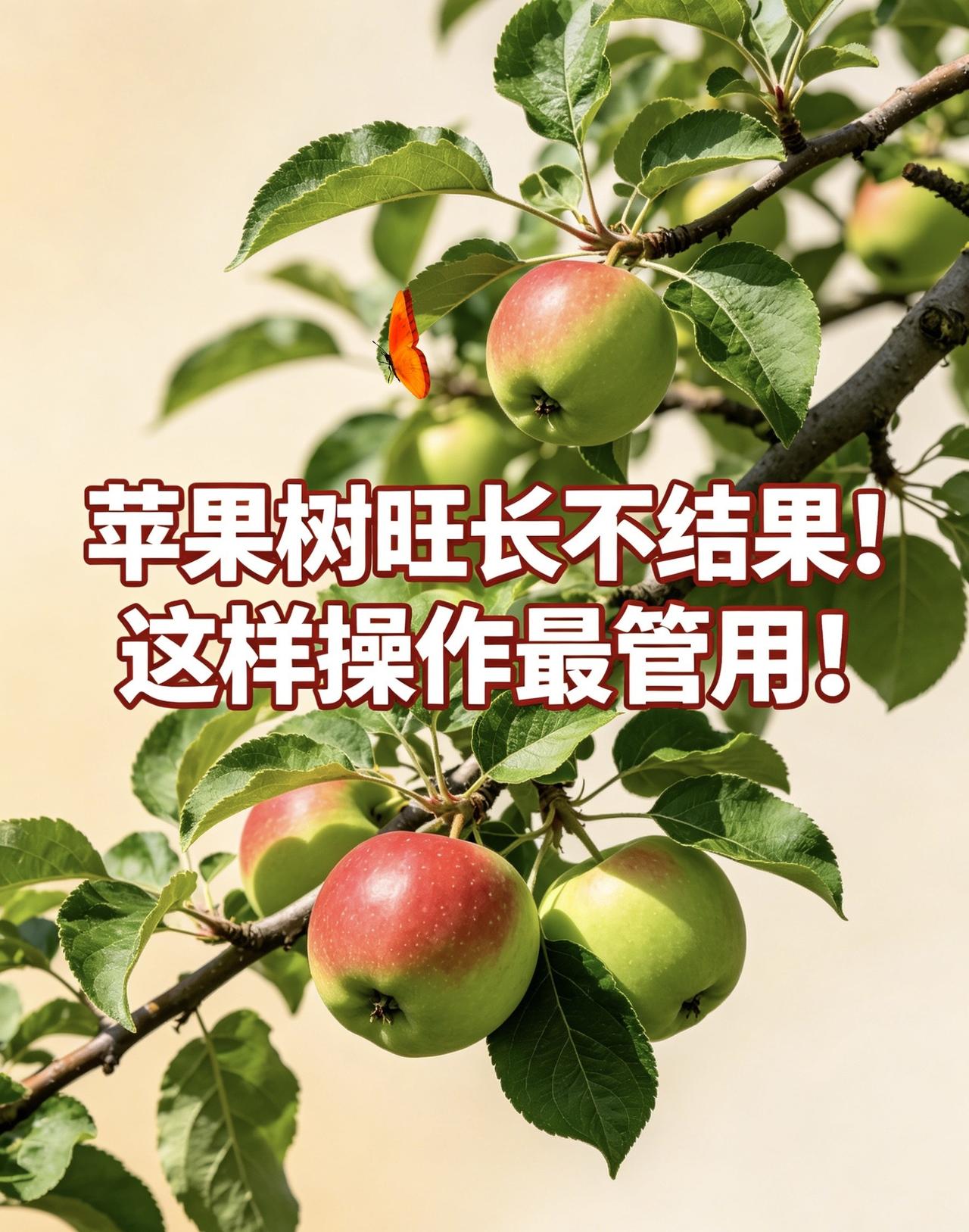 苹果树旺长不结果！这样操作最管用！苹果树管理苹果树环割苹果树旺长