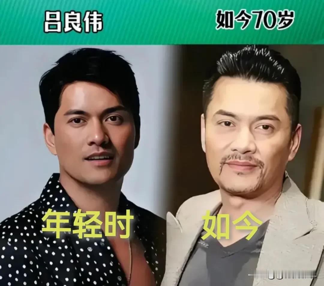 吕良伟年轻时帅气儒雅。任达华年轻时帅气儒雅。谭咏麟年轻时帅气儒雅。郑少秋年