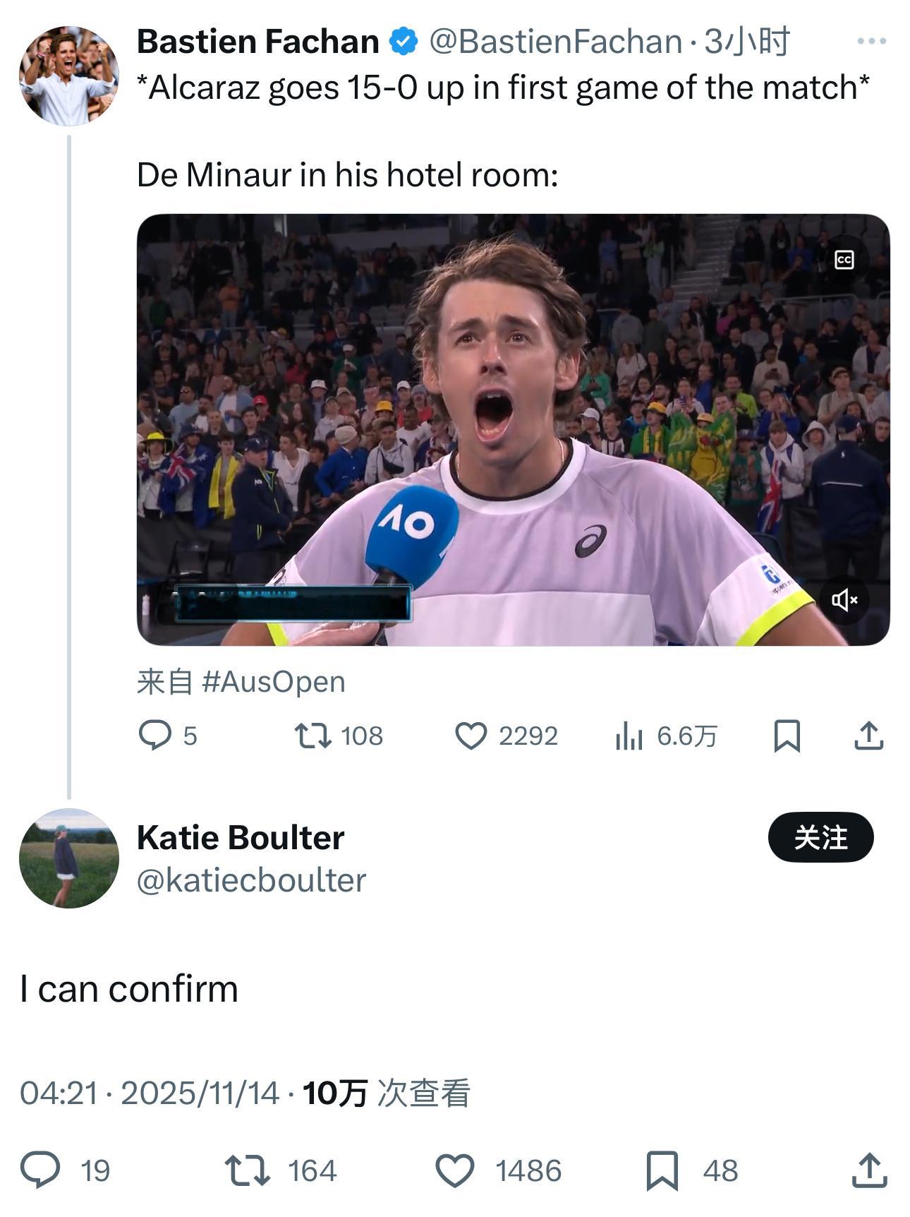 总决赛吉米-康纳斯组也是够戏剧化。德米纳尔靠着关键2-0击败弗里茨的胜利，靠小分