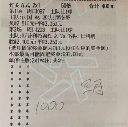 宣哥实单：今摩洛哥来个爆冷平局