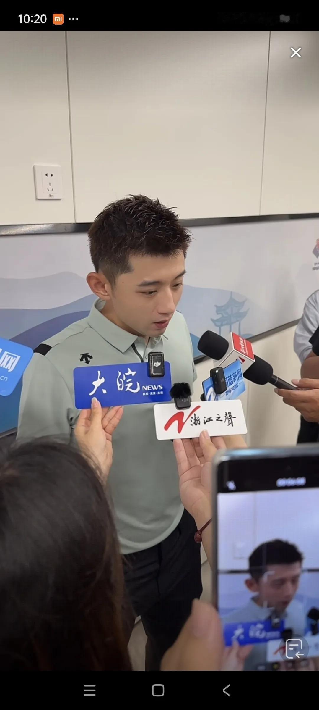 张继科杯今天正式开幕了！这是首个以运动员名字命名的乒乓球赛事！今天在拜访中说到
