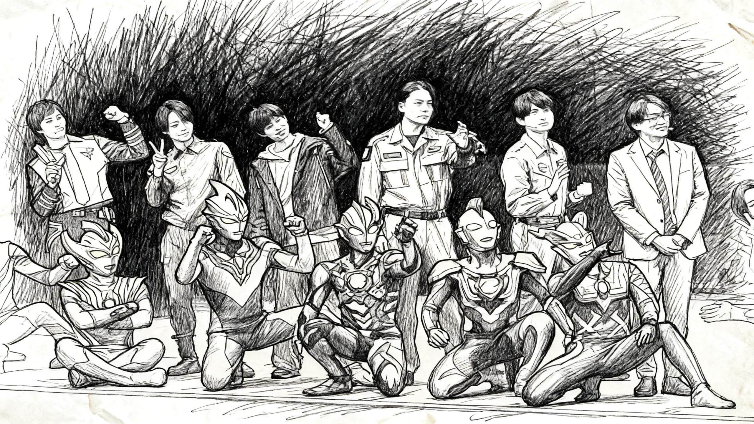 手绘草稿漫画风 手绘草稿漫画风也太超标了