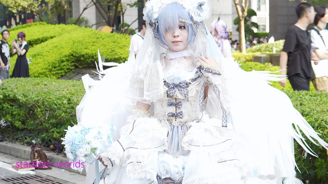 2025广州CICF漫展可爱萌妹蕾姆Lolitacos