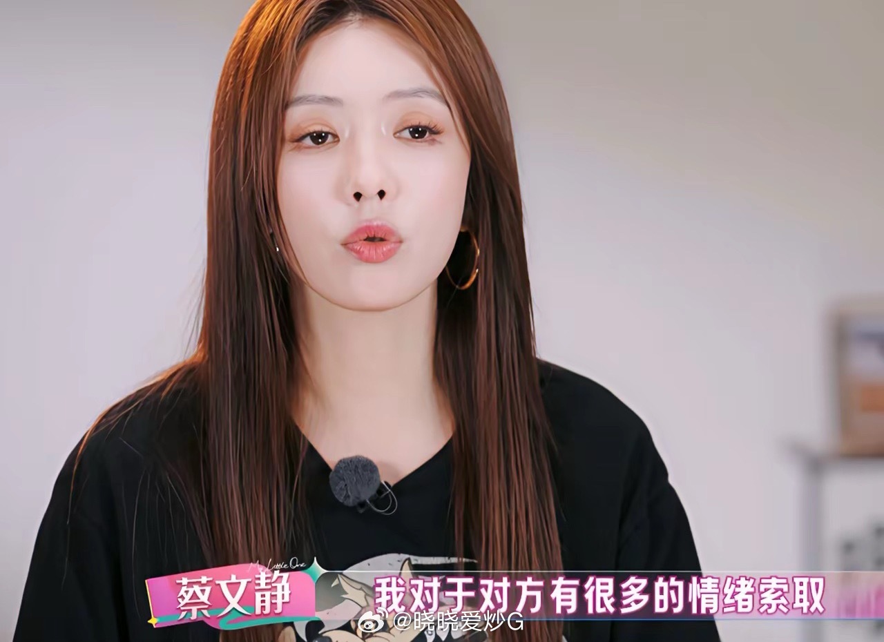 蔡文静：“我谈恋爱都是一谈谈很久的，最长一段有五六年，最后分手的理由都是同一个，