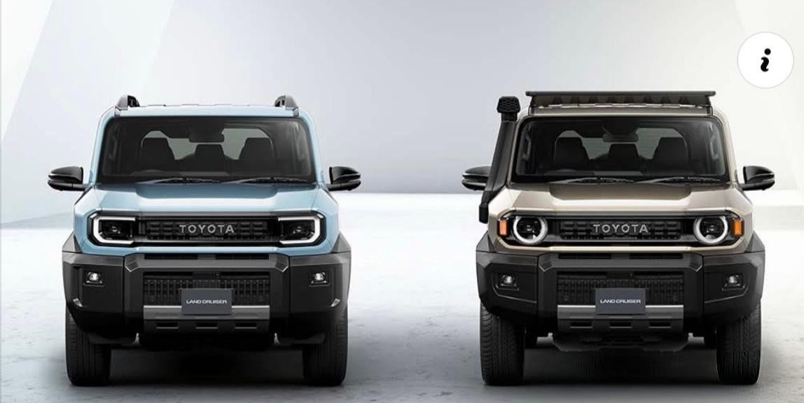 看看丰田陆地巡洋舰FJ吧。丰田刚刚推出了一款两排、五人座的迷你四轮驱动车型，着实