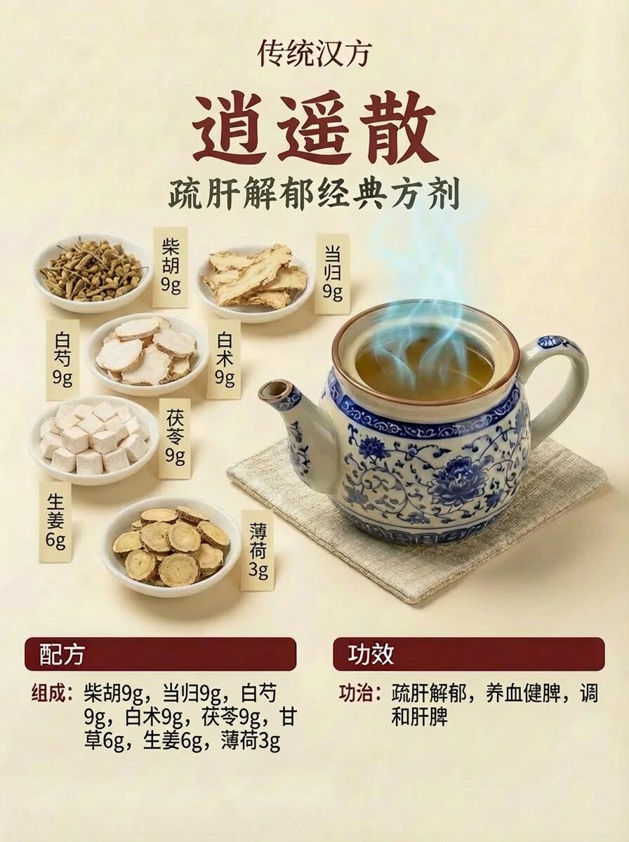 古人“快乐水”！逍遥散真的太懂女生了国医的精诚力量