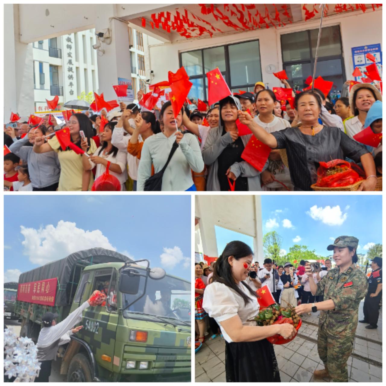 烈日长街送子弟兵！贵港群众自发夹道欢送抗洪解放军2026年7月，受台风强降