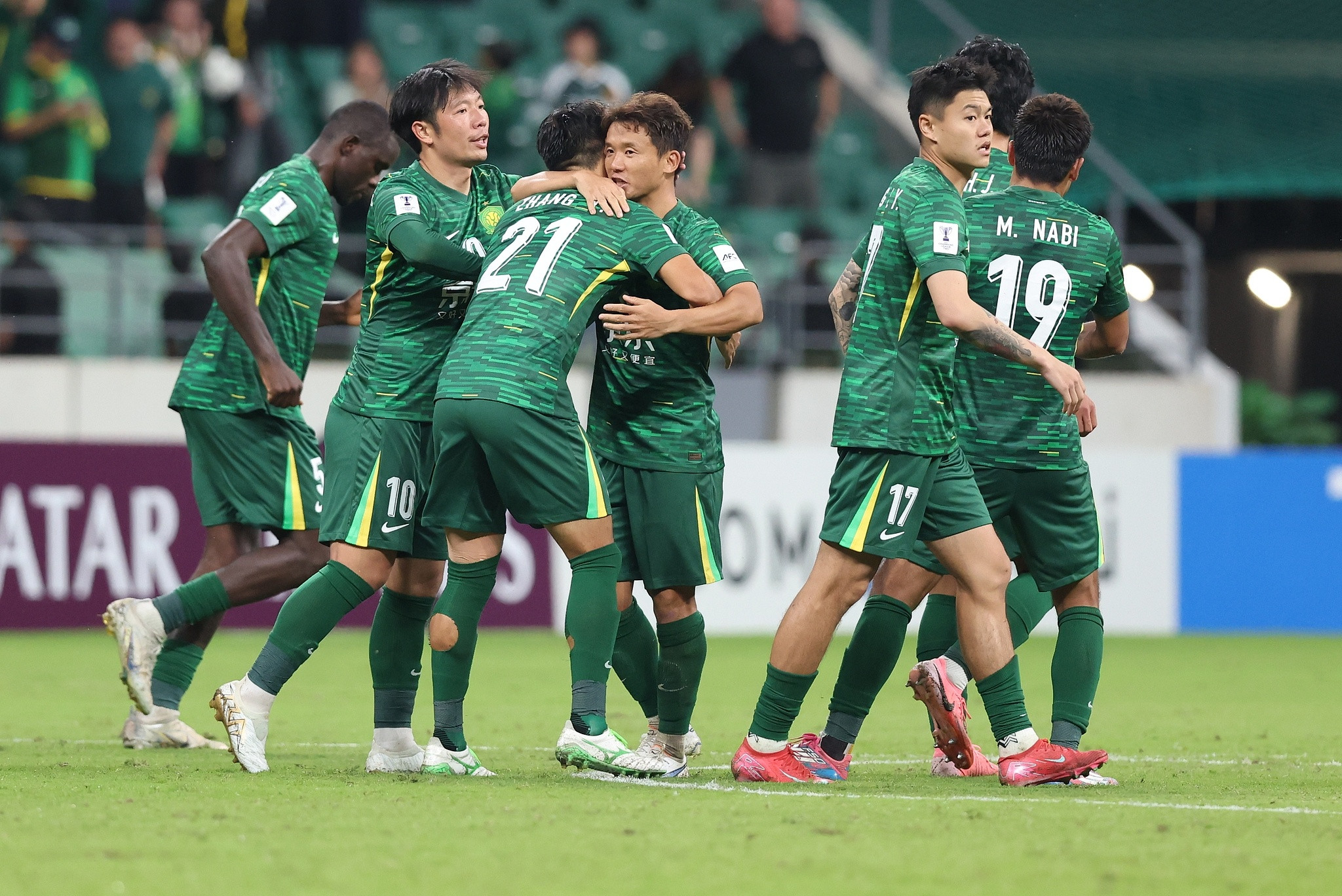 北京国安2比2河内公安中超前四亚冠首轮1平3负亚冠二级小组赛E组第1轮，北京国