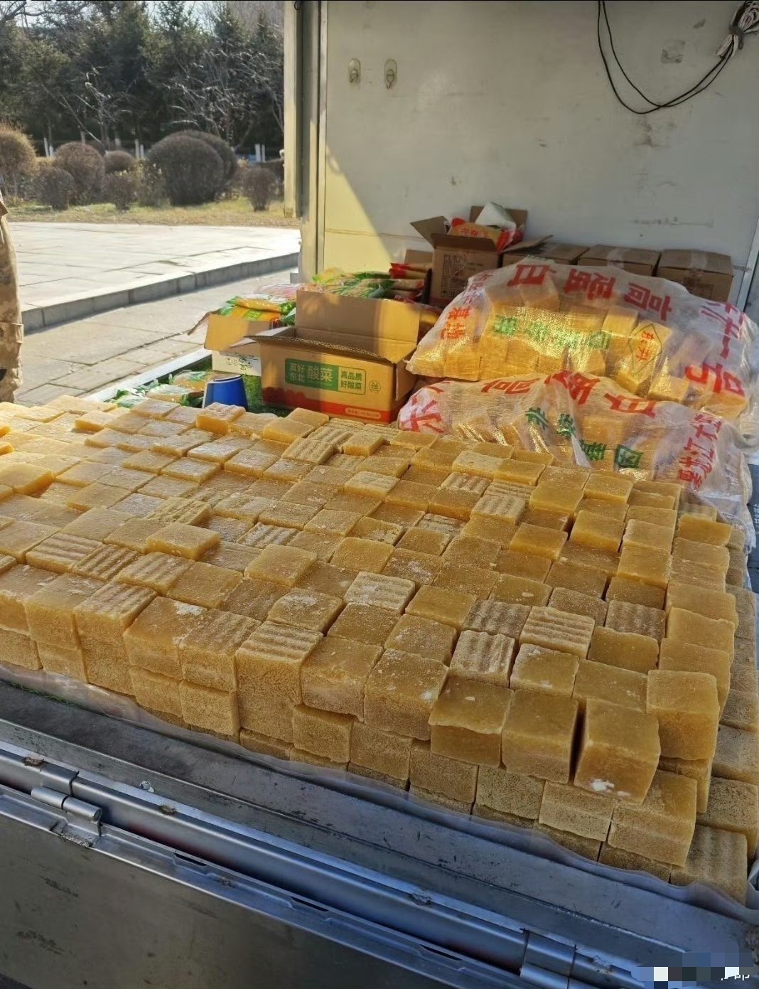 我以为一车冻豆腐呢