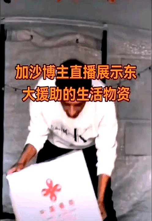 网红作秀翻车：中国援加沙物资没中文天呐！你敢信吗？！一个