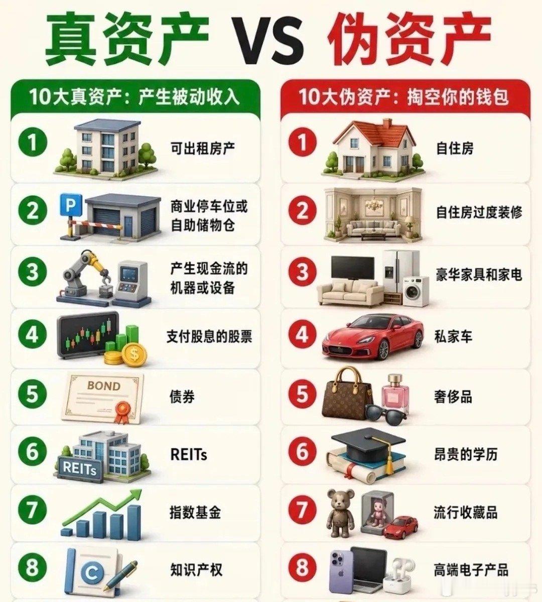 对资产的了解才会让你知道怎么理财​​​