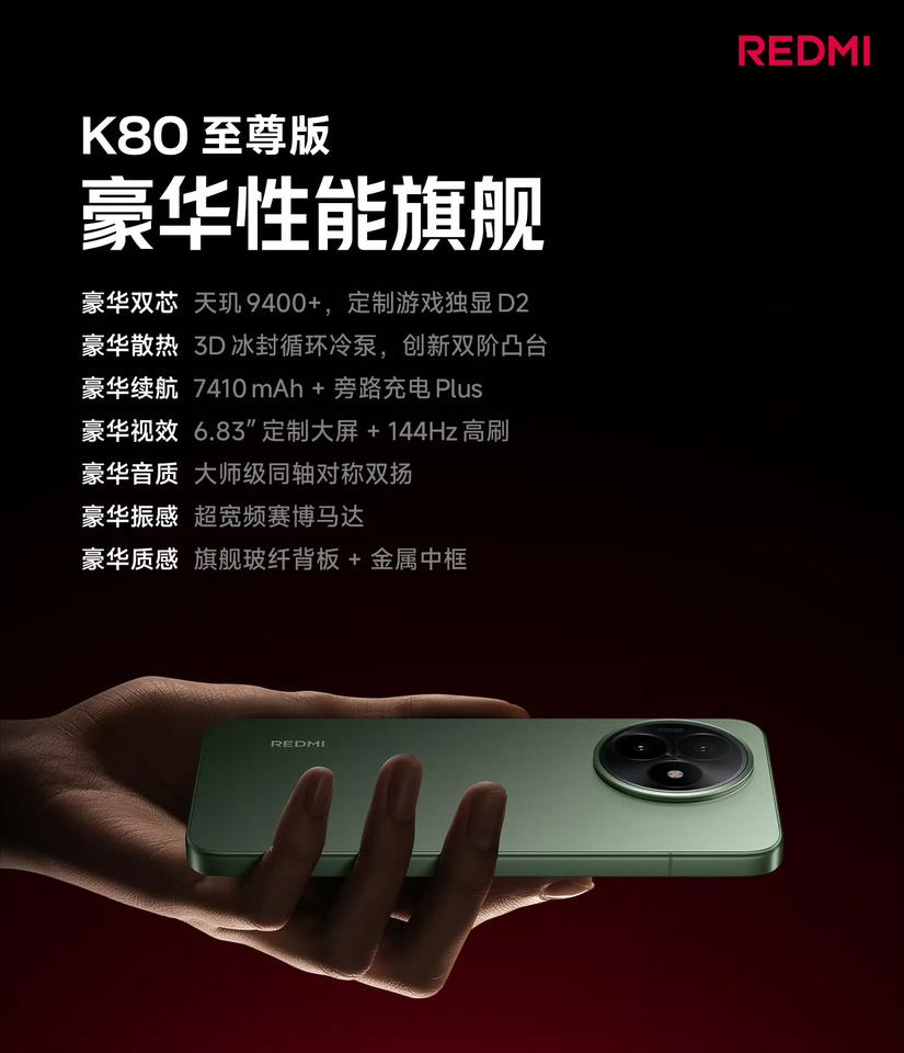 可以猜价格了，个人估计还是2599起步！红米K80至尊版很快就要发布了，配置