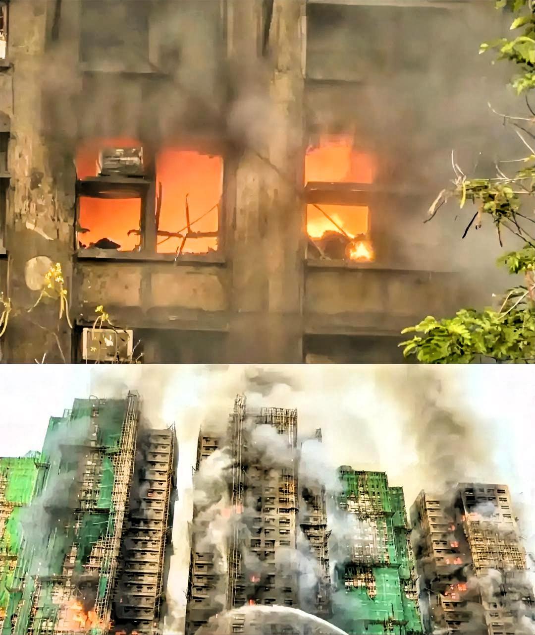 我老公说这次香港大楼大火背后原因让人泪目！香港宏福苑大厦于1983年入伙