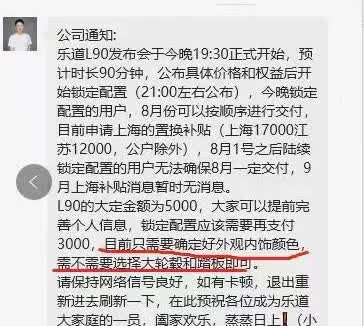 L90配置基本标配了电视，零重力，空悬都标配了。目前要选的就是颜色，轮毂