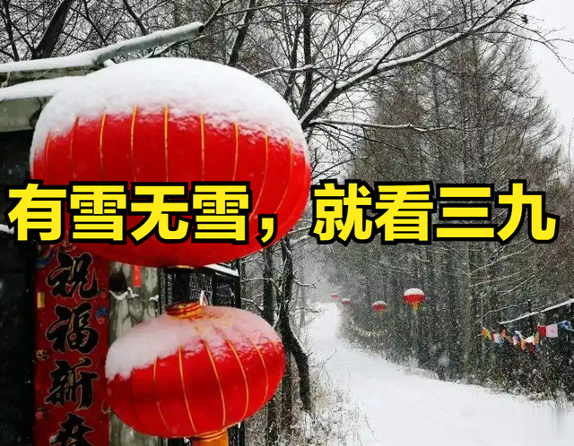 “有雪无雪, 就看三九”, 今日进三九, 今年春节雪多吗? 早知道