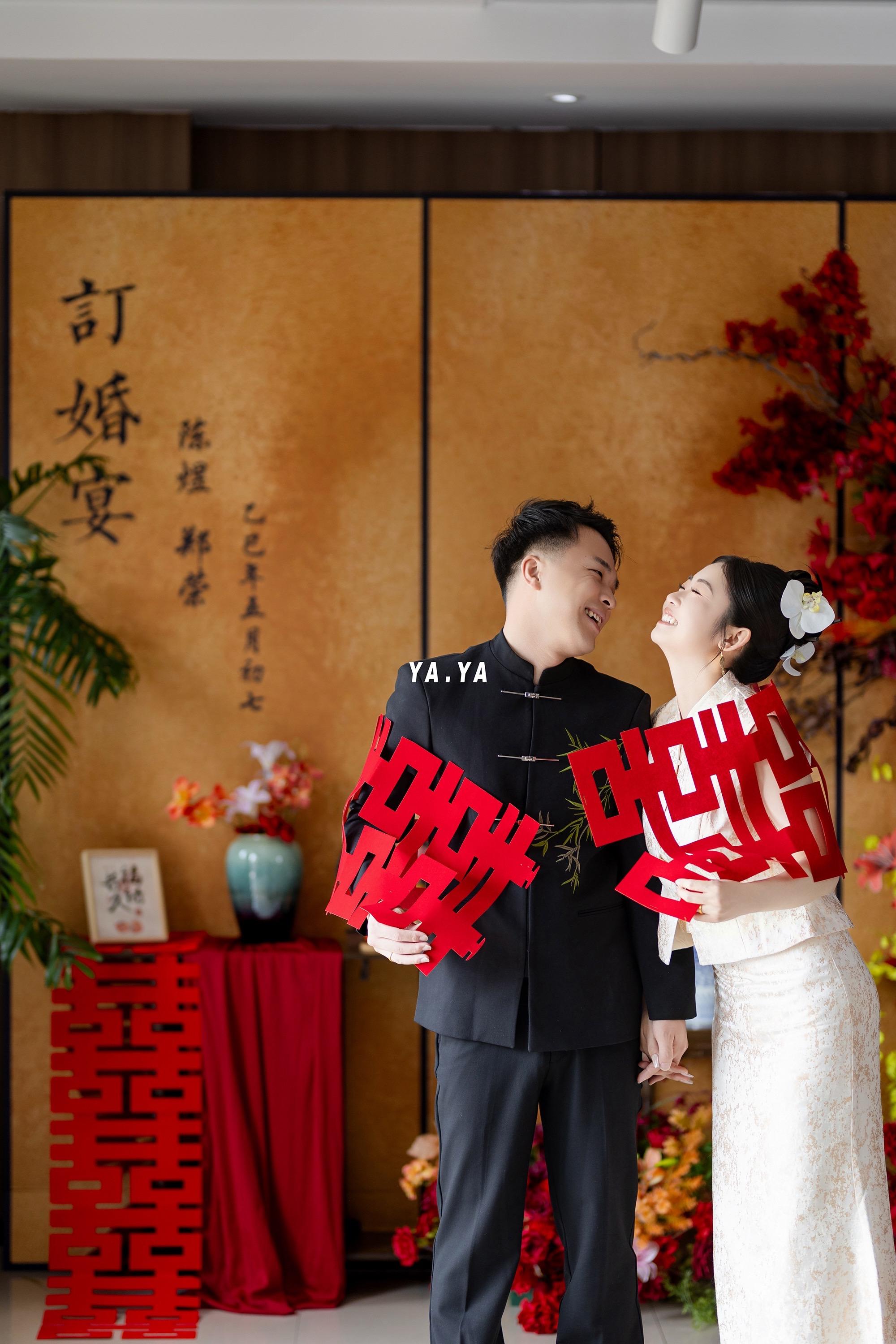 “我们 订婚啦！！！”真是超爱这场订婚宴 新人的审美简直太棒啦！！！！...