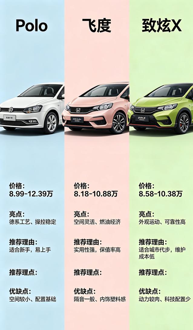 新手小白第一台代步车推荐刚拿驾照不敢开大车，怕刮怕蹭，5-8万预算买台练手代步