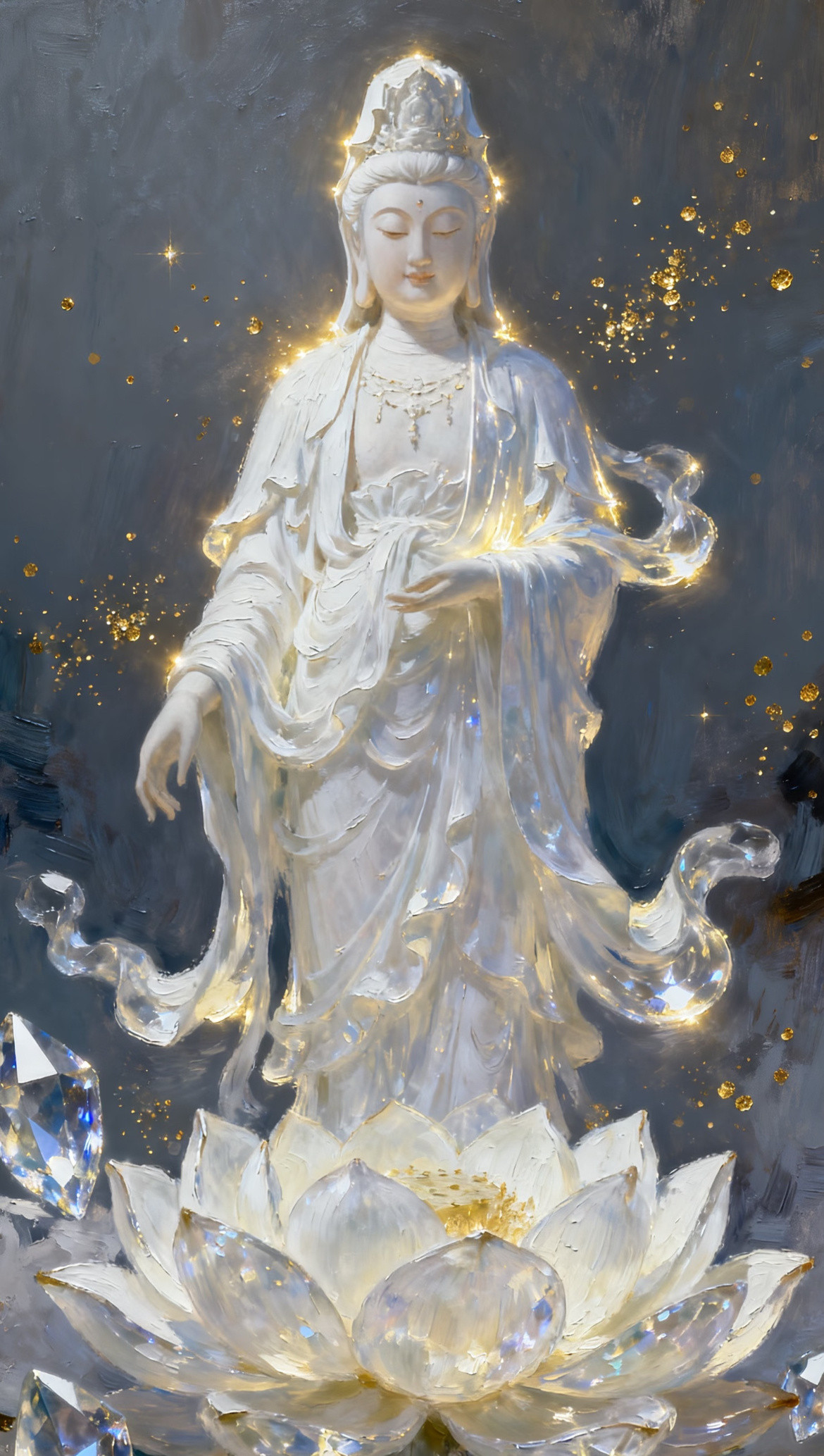 🙏大慈大悲观世音菩萨加持🙏南无大慈大悲救苦救难观世音菩萨。愿菩萨以甘露净水，
