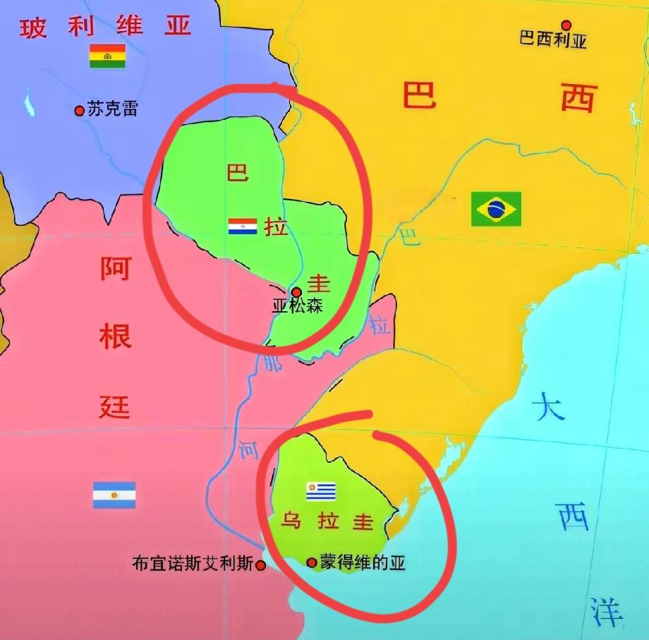 乌拉圭居然拥有660公里左右的海岸线，真是没有想到！乌拉圭的地理位置挺有意思，首