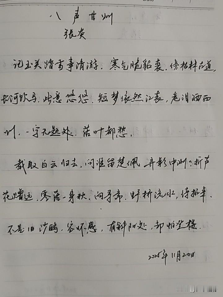 抄书第1006天（2025年11月20日）静心✔戒浮躁，一笔一划。