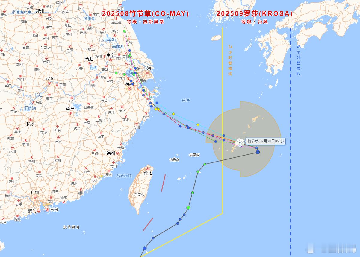 我靠，这8号台风竹节章前几天和7号台风撞一起，都吹散了。谁知道，歇了几天，吸星大