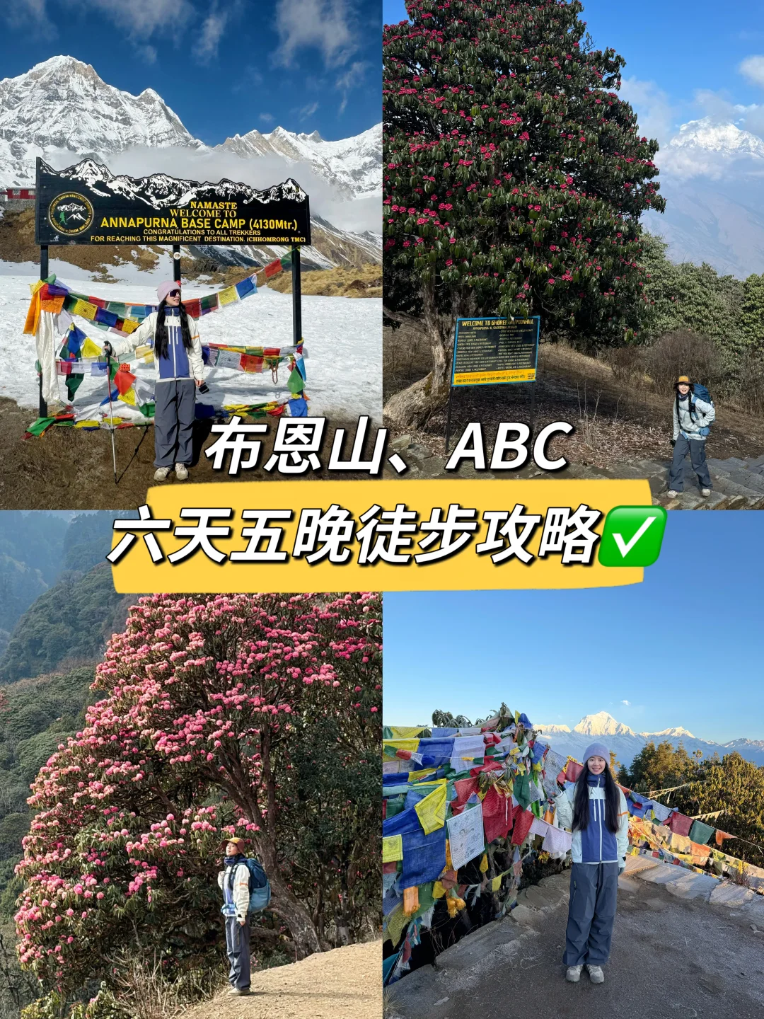 尼泊尔布恩山➕ABC徒步攻略｜6天5晚极简版✨
