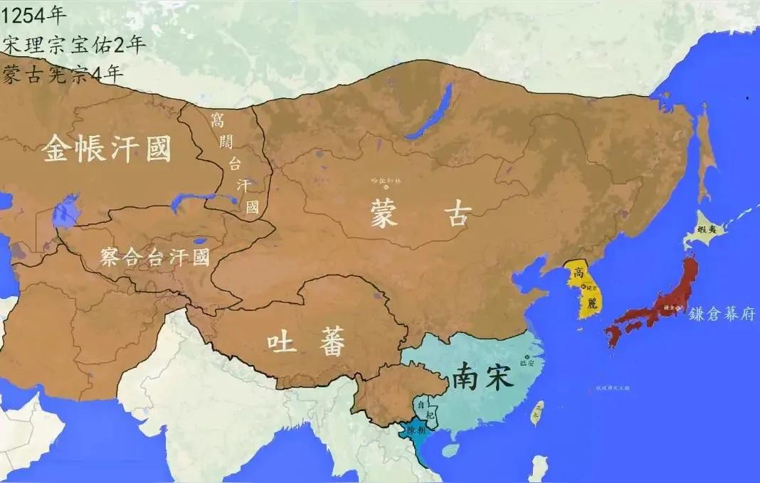 看了这张图，你就会明白当年南宋有多难了，既无盟友也无战略纵深，退无可退，只能被赶