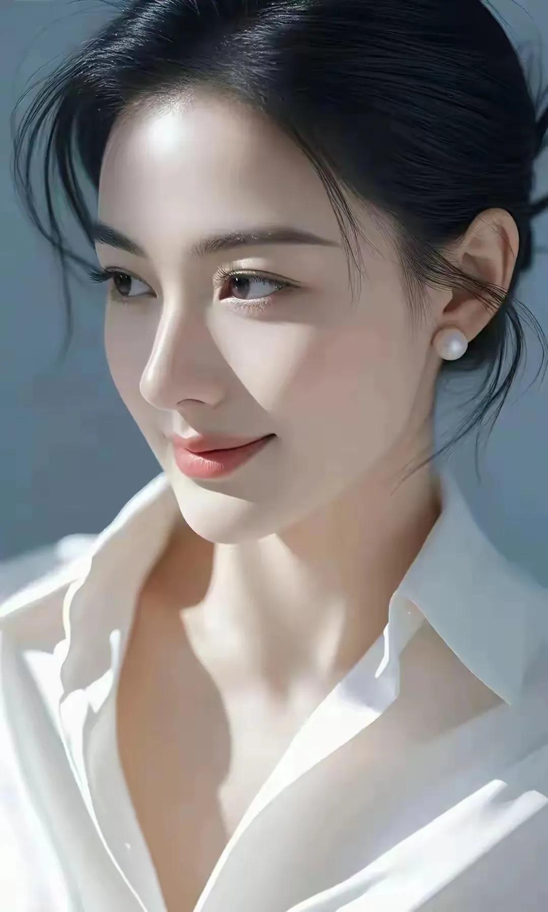 玉人如花，笑靥如春。