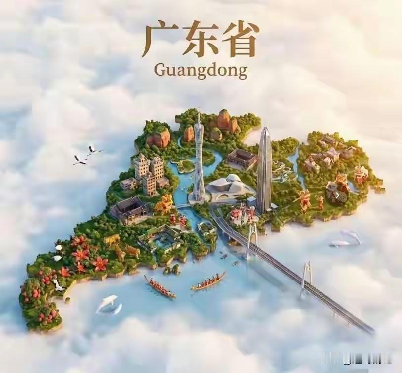 太过分了！堂堂大广东，版图怎会让湖南在自己背后“插一刀”呢？摊开南方地图，不少