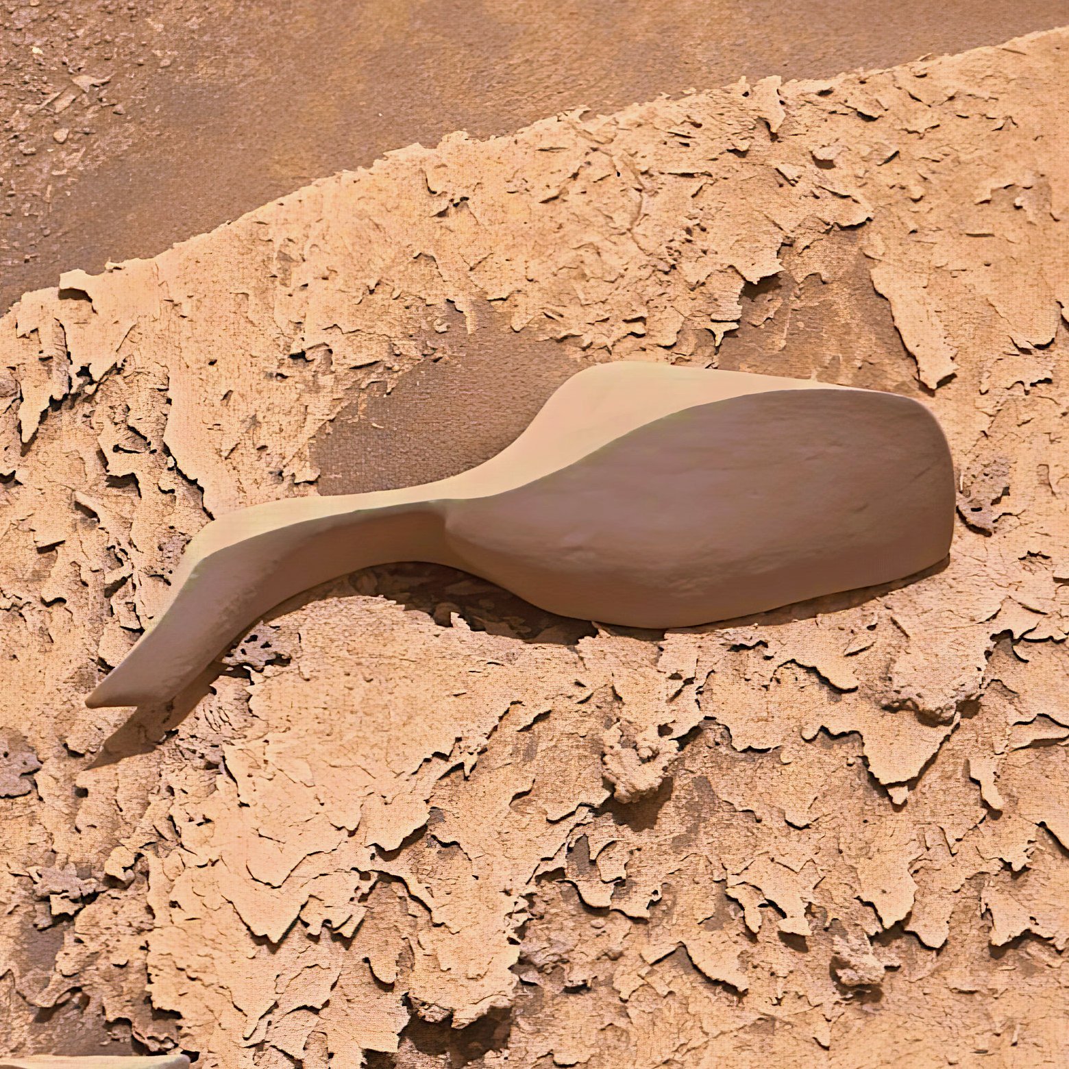 好奇号火星车在火星上发现了一块奇异的岩石​​​