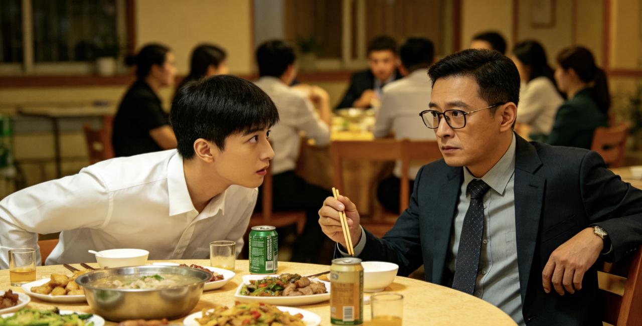 部门聚餐，新来的实习生小杨怯生生地问老陈：“陈哥，你在这公司几年了？”“八年。