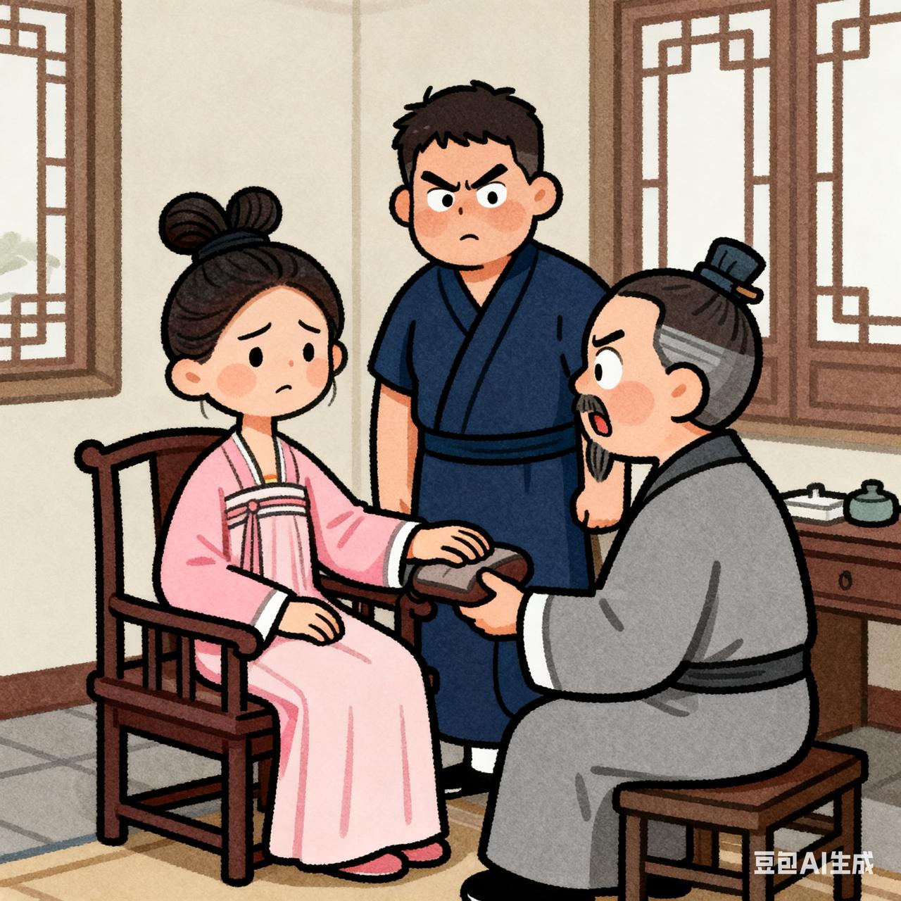 古代笑话有个郎中给邻村妇人看病，妇人说心口发闷。郎中刚要开口问症状，