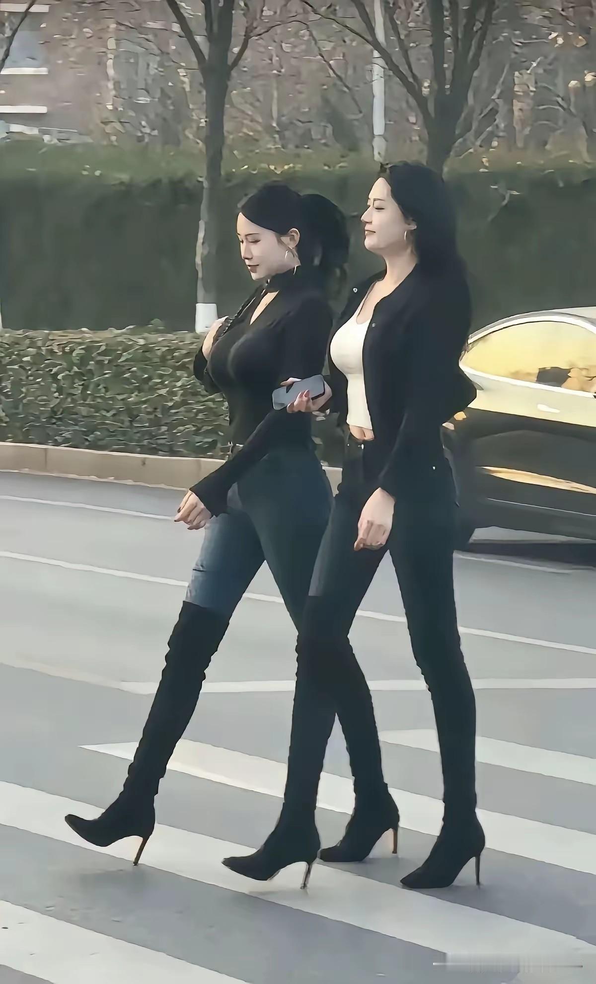 走路都带风的美女，喜欢这样的吗？