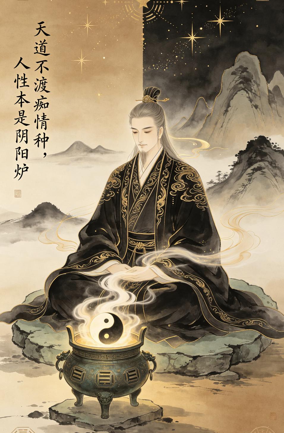 “天道不渡痴情种，人性本是阴阳炉”道家讲，你如果把真心捧出来当供品，就别怪别人