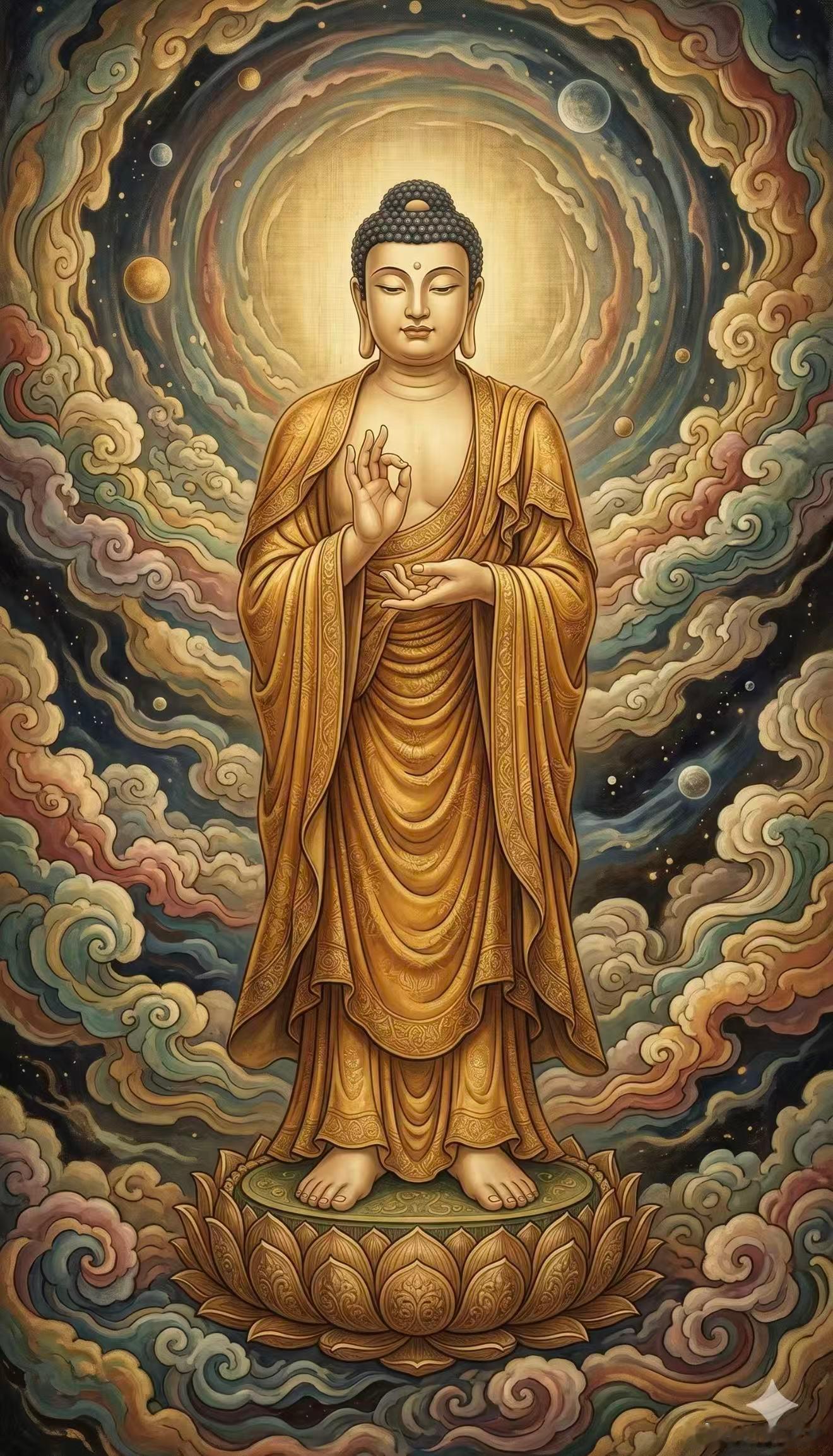 见佛祈福，心怀善念。愿佛庇佑家宅祥瑞兴旺，百事呈吉，喜乐常伴身旁，长辈身康体健，