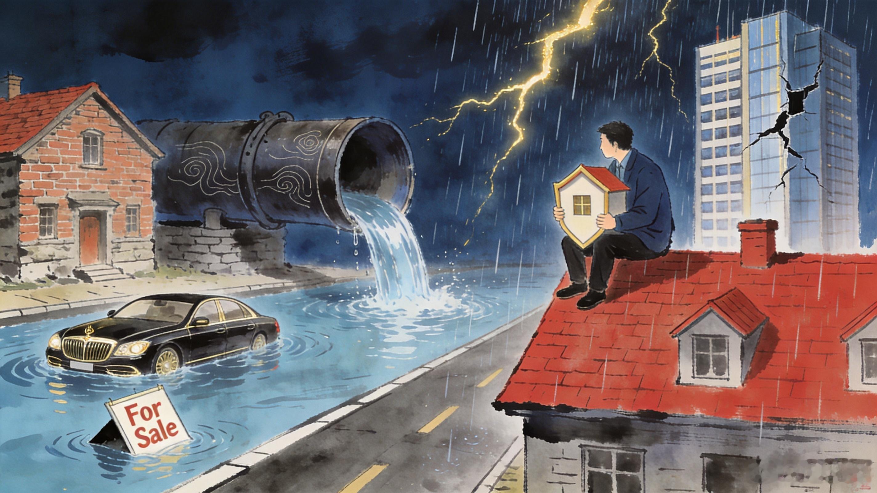 一场大暴雨，把沈阳的“海景房”推上了热搜。朋友圈里刷屏的，是浑南某小区的车库变成