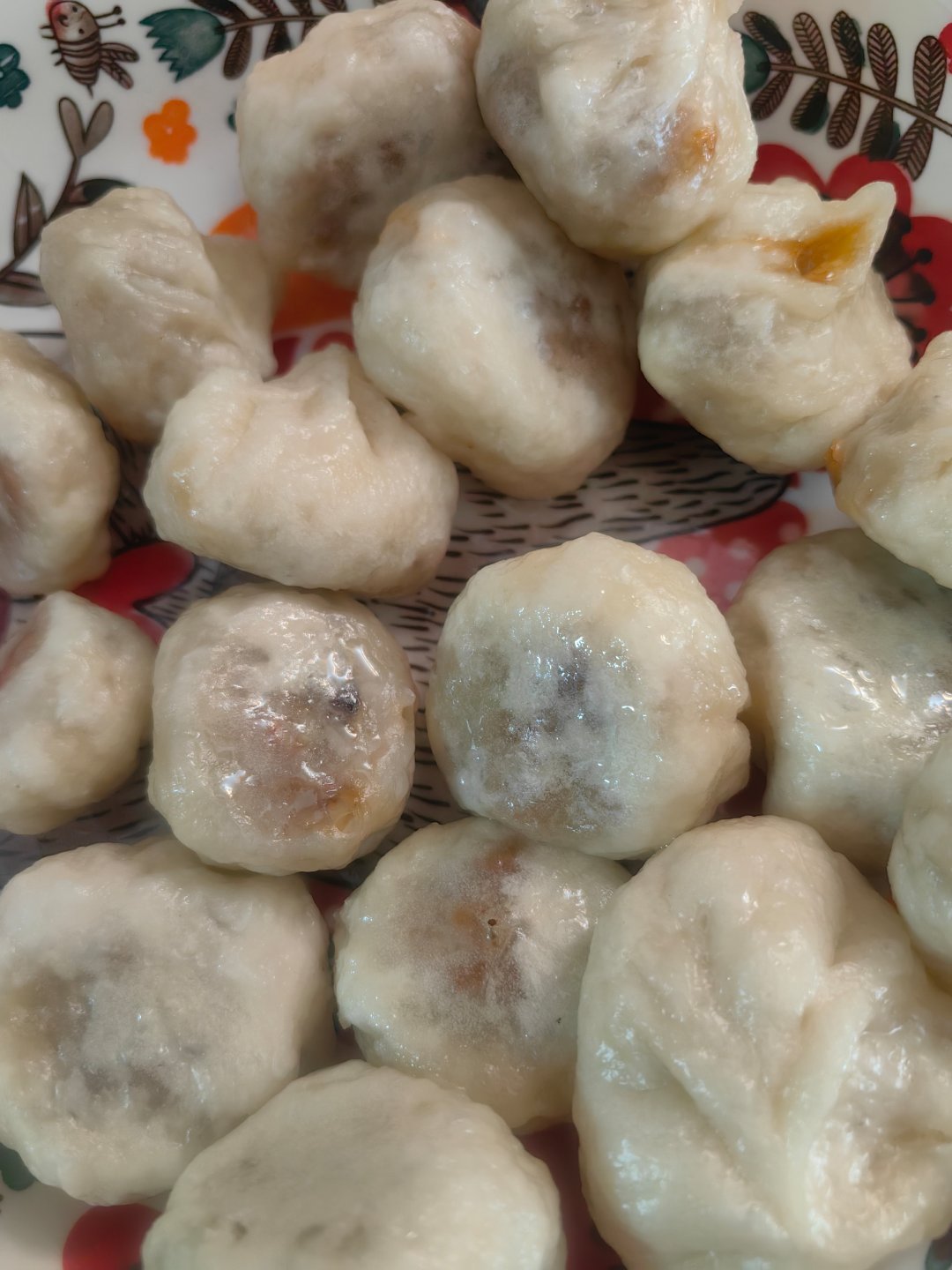 *碎碎念*酱肉小笼包...大新的面活的够软，但是好像没有发起很来...我的酱肉馅