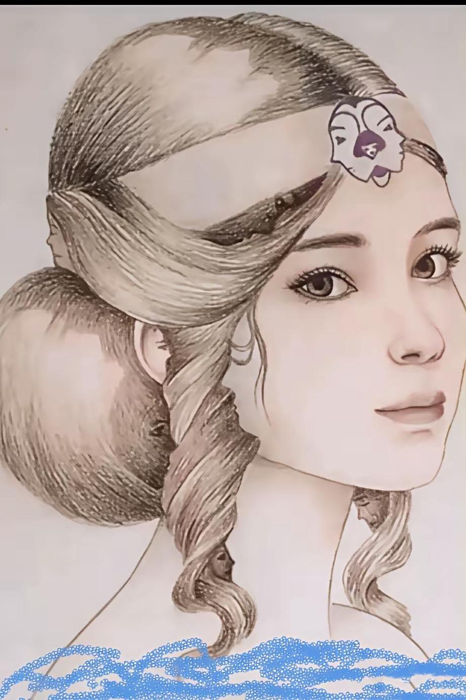 一张美女图藏多张人脸，你能找到几张？眼力大挑战看图找人脸
