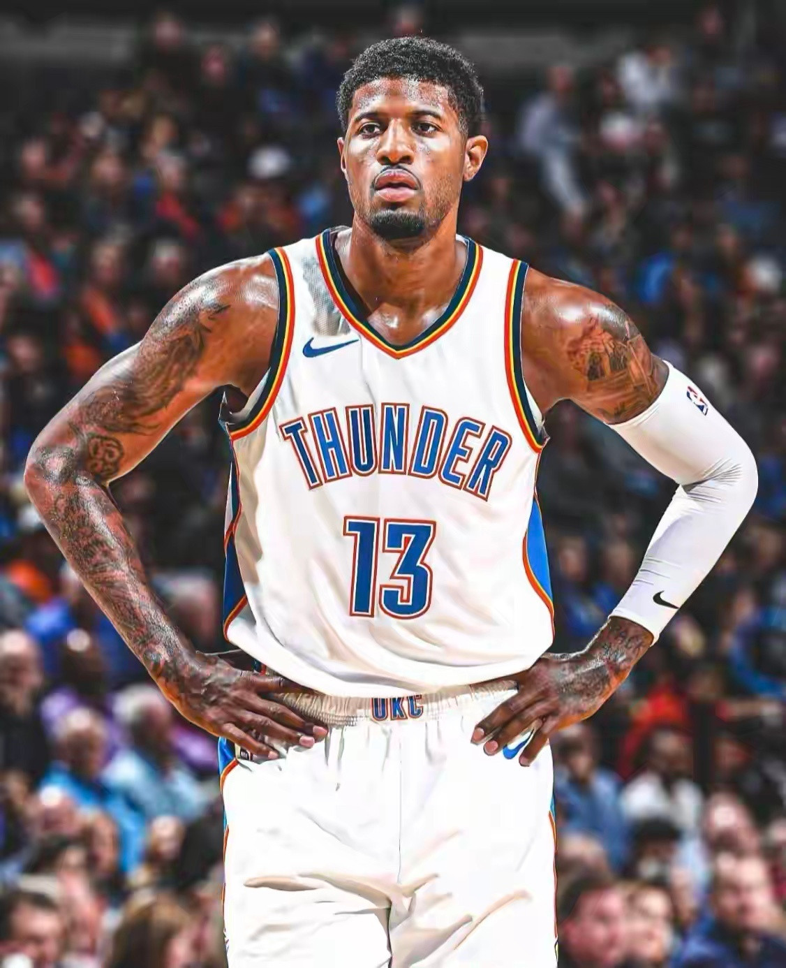 雷霆时期，是不是乔治巅峰水平？？1️⃣2017-18赛季21.9分5.7篮板3.