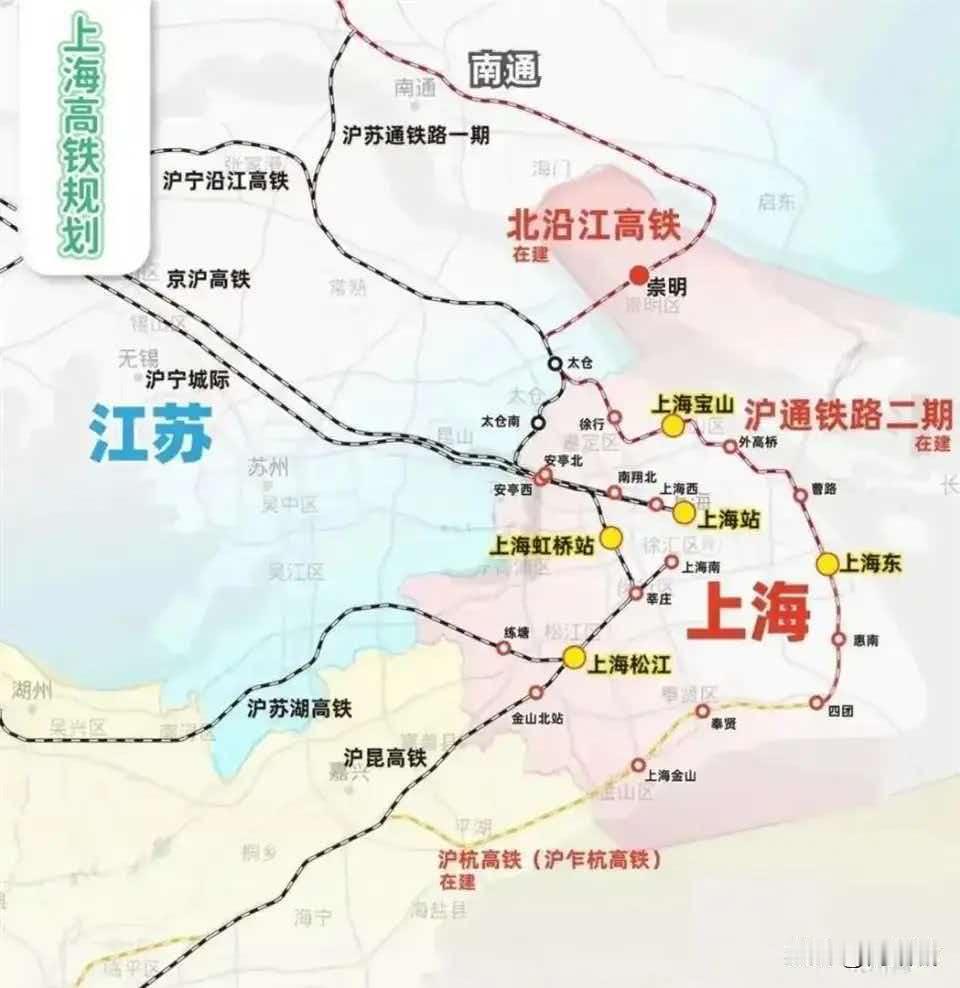 目前，南通虽然有高铁直达上海虹桥站，但是速度很慢，沪苏通铁路设计标准只有200公